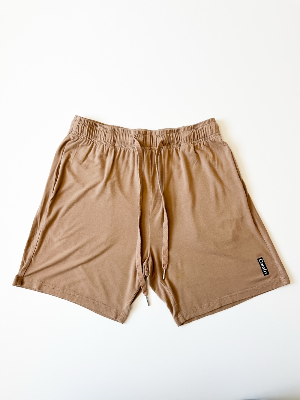 Comfrt Cloud Lounge Relaxed Drawstring Shorts Women’s Mocha Brown - Small